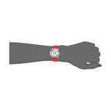 Guess G-Twist Silver Dial Red Rubber Strap Watch for Women - W0911L9 Buy Now By Guess