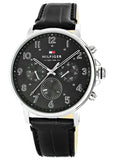 Tommy Hilfiger Daniel Black Dial Black Leather Strap Watch for Men - 1710381 Buy Now By Tommy Hilfiger