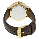 Movado Ultra Slim Blue Dial Brown Leather Strap Watch For Women - 0607092 Buy Now By Movado