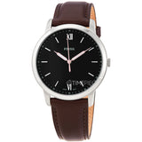 Fossil The Minimalist 3H Black Dial Brown Leather Strap Watch for Men - FS5464 Buy Now By Fossil