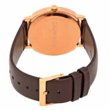 Calvin Klein Posh Silver Dial Brown Leather Strap Watch for Men - K8Q316G6 Buy Now By Calvin Klein