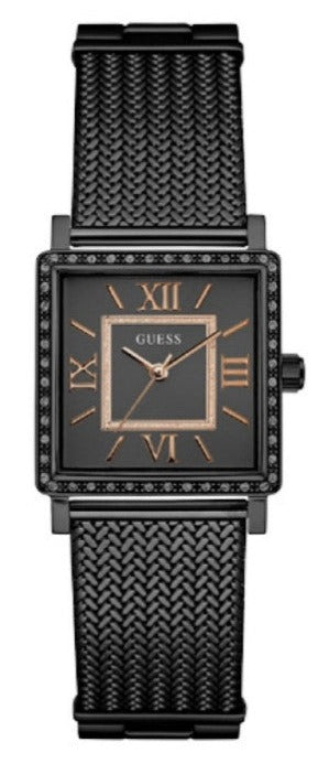 Guess Highline Black Dial Black Mesh Bracelet Watch for Women - W0826L4 Buy Now By Guess