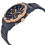 Guess Jolt Analog Blue Dial Blue Steel Strap Watch for Men - W0377G4 Buy Now By Guess