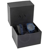 Armani Exchange Outerbanks Chronograph Blue Dial Blue Silicone Strap Watch For Men - AX7128 Buy Now By Armani Exchange
