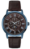 Guess Delancy Analog Brown Dial Brown Leather Strap Watch For Men - W0870G3 Buy Now By Guess