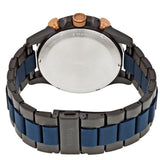 Fossil Nate Chronograph Blue Dial Two Tone Steel Strap Watch for Men - JR1494 Buy Now By Fossil