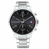 Tommy Hilfiger Daniel Black Dial Silver Steel Strap Watch for Men - 1710413 Buy Now By Tommy Hilfiger