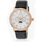 Guess Delancy Quartz Silver Dial Black Leather Strap Watch For Men - W0870G2 Buy Now By Guess