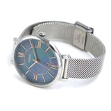 Fossil Jacqueline Mother of Pearl Blue Dial Silver Mesh Strap Watch for Women - ES4322 Buy Now By Fossil