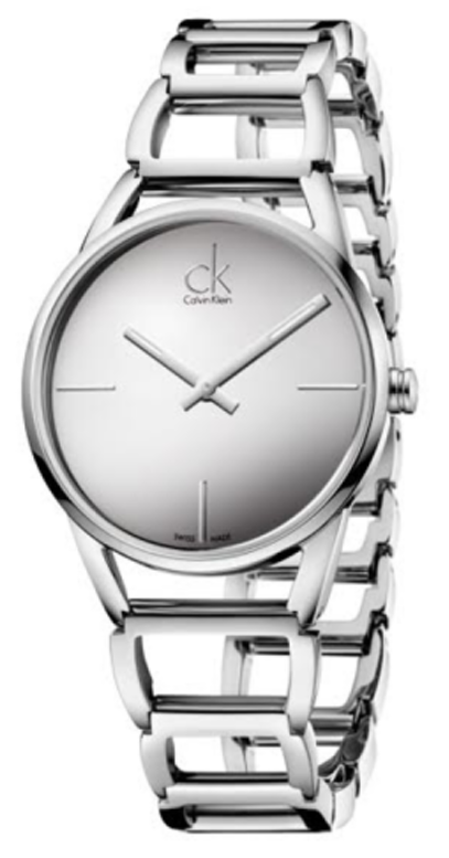 Calvin Klein Stately Silver Dial Silver Steel Strap Watch for Women - K3G23128 Buy Now By Calvin Klein