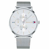 Tommy Hilfiger Jenna Quartz Silver Dial Silver Mesh Bracelet Watch For Women - 1781942 Buy Now By Tommy Hilfiger