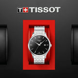 Tissot T Classic Tradition Black Dial Silver Steel Strap Watch For Men - T063.610.11.057.00 Buy Now By Tissot