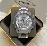 Fossil Bannon Multifunction Chronograph Silver Dial Silver Steel Strap Watch for Men - BQ2490 Buy Now By Fossil
