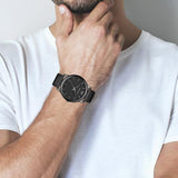 Emporio Armani Classic Black Dial Black Leather Strap Watch For Men - AR1732 Buy Now By Emporio Armani