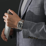 Emporio Armani Diego Automatic Black Dial Silver Steel Strap Watch For Men - AR60057 Buy Now By Emporio Armani