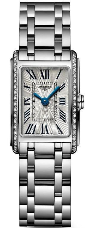 Longines Dolcevita Diamonds Silver Dial Silver Steel Strap Watch for Women - L5.258.0.71.6 Buy Now By Longines