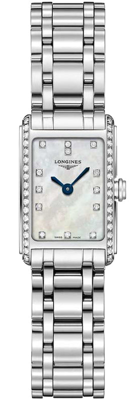 Longines Dolcevita Diamonds Mother of Pearl Dial Silver Steel Strap Watch for Women - L5.258.0.87.6 Buy Now By Longines