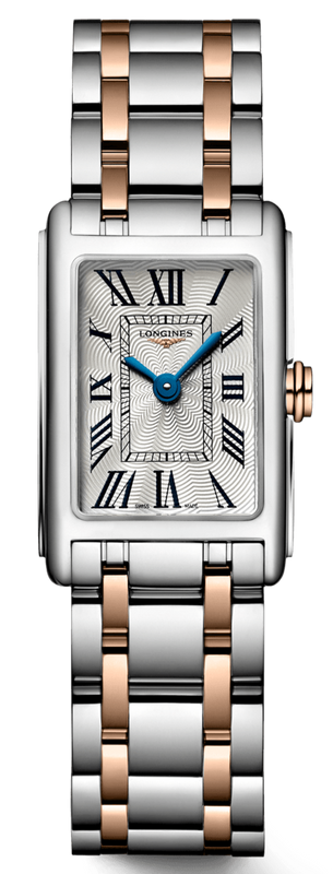 Longines Dolcevita 18K Gold Silver Dial Two Tone Steel Strap Watch for Women - L5.258.5.71.7 Buy Now By Longines