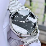 Longines Master Collection Automatic Day Date Black Dial Silver Steel Strap Watch for Men - L2.755.4.51.6 Buy Now By Longines