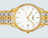 Longines Lyre Quartz White Dial Gold Stainless Steel Watch for Women - L4.859.2.12.7 Buy Now By Longines