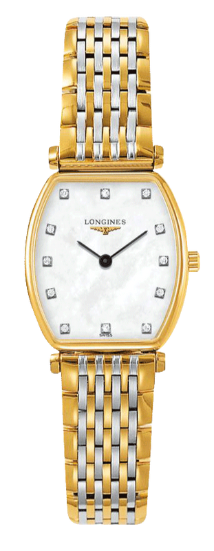 Longines La Grande Classique White Dial Two Tone Mesh Bracelet Watch for Women - L4.205.2.87.7 Buy Now By Longines
