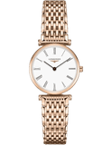 Longines La Grande Classique White Dial Rose Gold Mesh Bracelet Watch for Women - L4.209.1.92.8 Buy Now By Longines