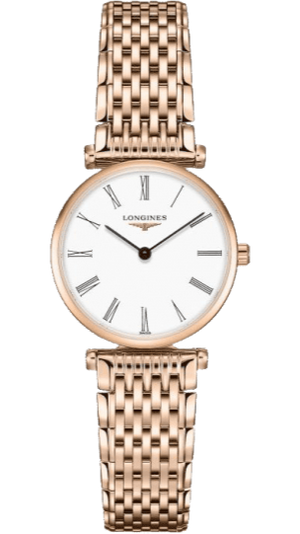 Longines La Grande Classique White Dial Rose Gold Mesh Bracelet Watch for Women - L4.209.1.91.8 Buy Now By Longines