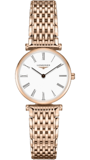 Longines La Grande Classique White Dial Rose Gold Mesh Bracelet Watch for Women - L4.209.1.91.8 Buy Now By Longines