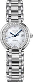 Longines PrimaLuna 26.5mm Automatic White Mother of Pearl Dial Silver Stainless Steel Watch for Women - L8.111.0.87.6 Buy Now By Longines