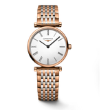 Longines La Grande Classique De Longines White Dial Two Tone Mesh Bracelet Watch for Women - L4.209.1.91.7 Buy Now By Longines