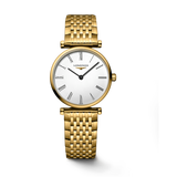 Longines La Grande Classique De Longines White Dial Gold Steel Strap Watch for Women - L4.209.2.11.8 Buy Now By Longines
