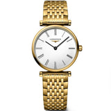 Longines La Grande Classique De Longines White Dial Gold Steel Strap Watch for Women - L4.209.2.11.8 Buy Now By Longines