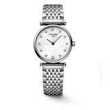 Longines La Grande Classique Diamonds White Dial Silver Steel Strap Watch for Women - L4.209.4.87.6 Buy Now By Longines