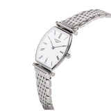 Longines La Grande Classique de Longines Tonneau White Dial Silver Steel Strap Watch for Women - L4.205.4.11.6 Buy Now By Longines