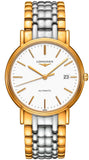 Longines Presence 38.5mm Automatic White Dial Two Tone Steel Strap Watch for Men - L4.921.2.12.7 Buy Now By Longines