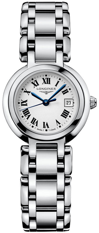 Longines PrimaLuna White Dial Silver Steel Strap Watch for Women - L8.110.4.71.6 Buy Now By Longines
