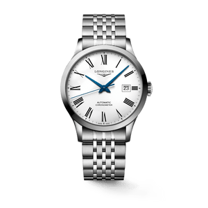 Longines Record Automatic Stainless Steel 40mm Watch for Men - L2.821.4.11.6 Buy Now By Longines