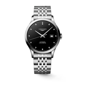 Longines Record Automatic Stainless Steel 40mm Watch for Men - L2.821.4.57.6 Buy Now By Longines
