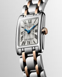 Longines Dolcevita 18K Gold Silver Dial Two Tone Steel Strap Watch for Women - L5.258.5.71.7 Buy Now By Longines
