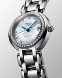 Longines PrimaLuna 26.5mm Automatic White Mother of Pearl Dial Silver Stainless Steel Watch for Women - L8.111.0.87.6 Buy Now By Longines
