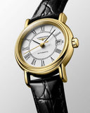 Longines Presence Automatic White Dial Black Watch for Women - L4.321.2.11.2 Buy Now By Longines