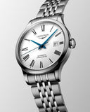 Longines Record Automatic Stainless Steel 40mm Watch for Men - L2.821.4.11.6 Buy Now By Longines