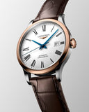 Longines Record Automatic Stainless Steel 18K Gold Watch for Men - L2.821.5.11.2 Buy Now By Longines