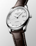 Longines Master Collection Automatic 40mm White Dial Brown Leather Strap Watch for Men - L2.793.4.77.3 Buy Now By Longines