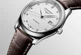 Longines Master Collection Automatic 38.5mm Silver Diamond Dial Brown Leather Strap Watch for Men - L2.755.4.77.3 Buy Now By Longines