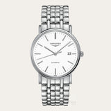 Longines Presence Automatic White Dial Silver Steel Strap Watch for Men - L4.921.4.12.6 Buy Now By Longines
