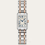Longines Dolcevita Diamonds White Dial Two Tone Steel Strap Watch for Women - L5.258.5.79.7 Buy Now By Longines