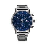 Tommy Hilfiger Kane Quartz Blue Dial Black Steel Strap Watch for Men - 1791456 Buy Now By Tommy Hilfiger