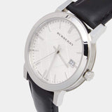 Burberry The City White Dial Black Leather Strap Watch for Men - BU9008 Buy Now By Burberry
