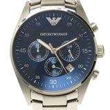 Emporio Armani Sportivo Chronograph Blue Dial Silver Steel Strap Watch For Men - AR5860 Buy Now By Emporio Armani